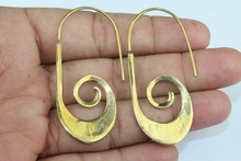 Wholesale Antique Brass Light Weight Designer Metal Earrings Jewelry