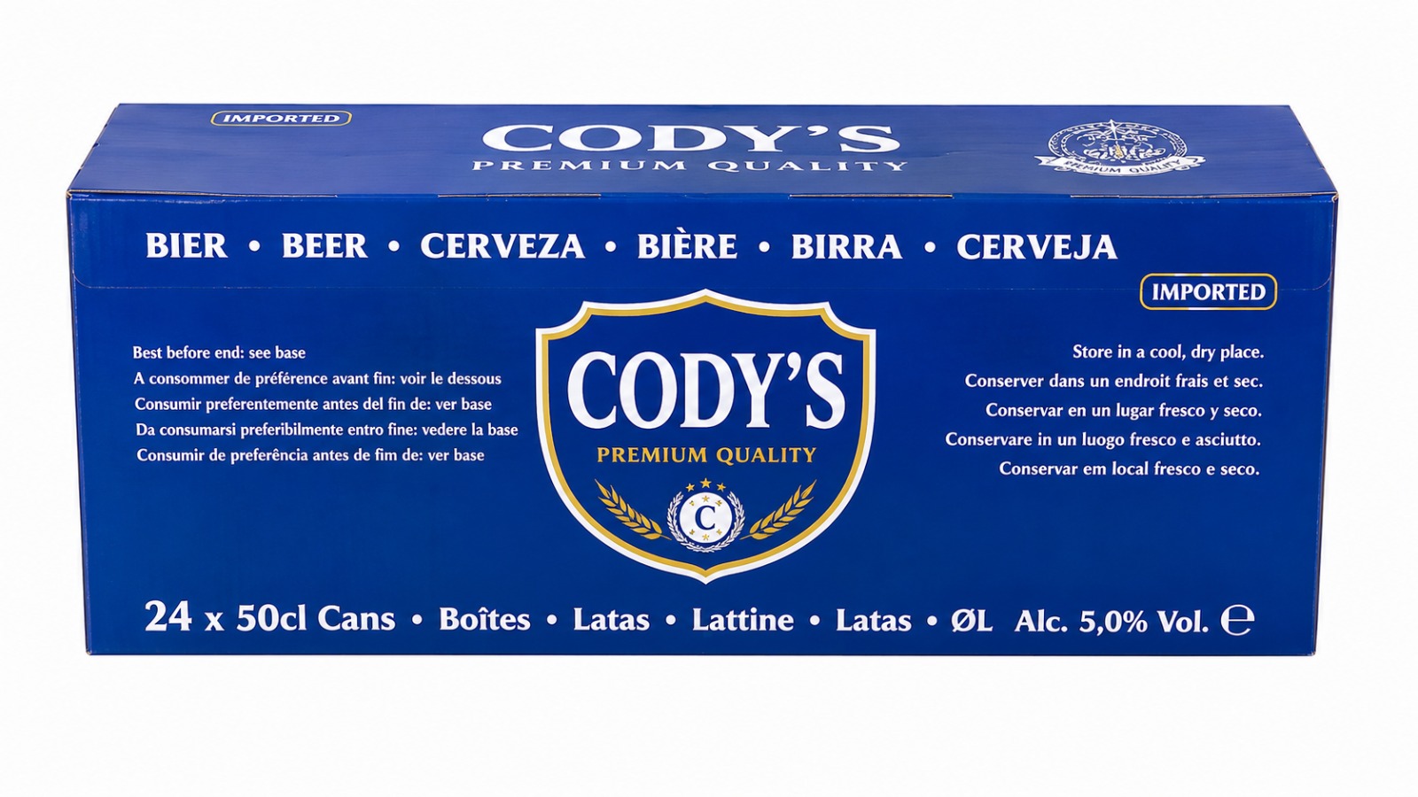 Bière de qualité supérieure Cody's 50 cl