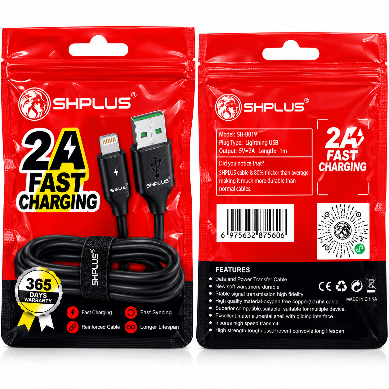 Câble SHPLUS 2A Fast Charging