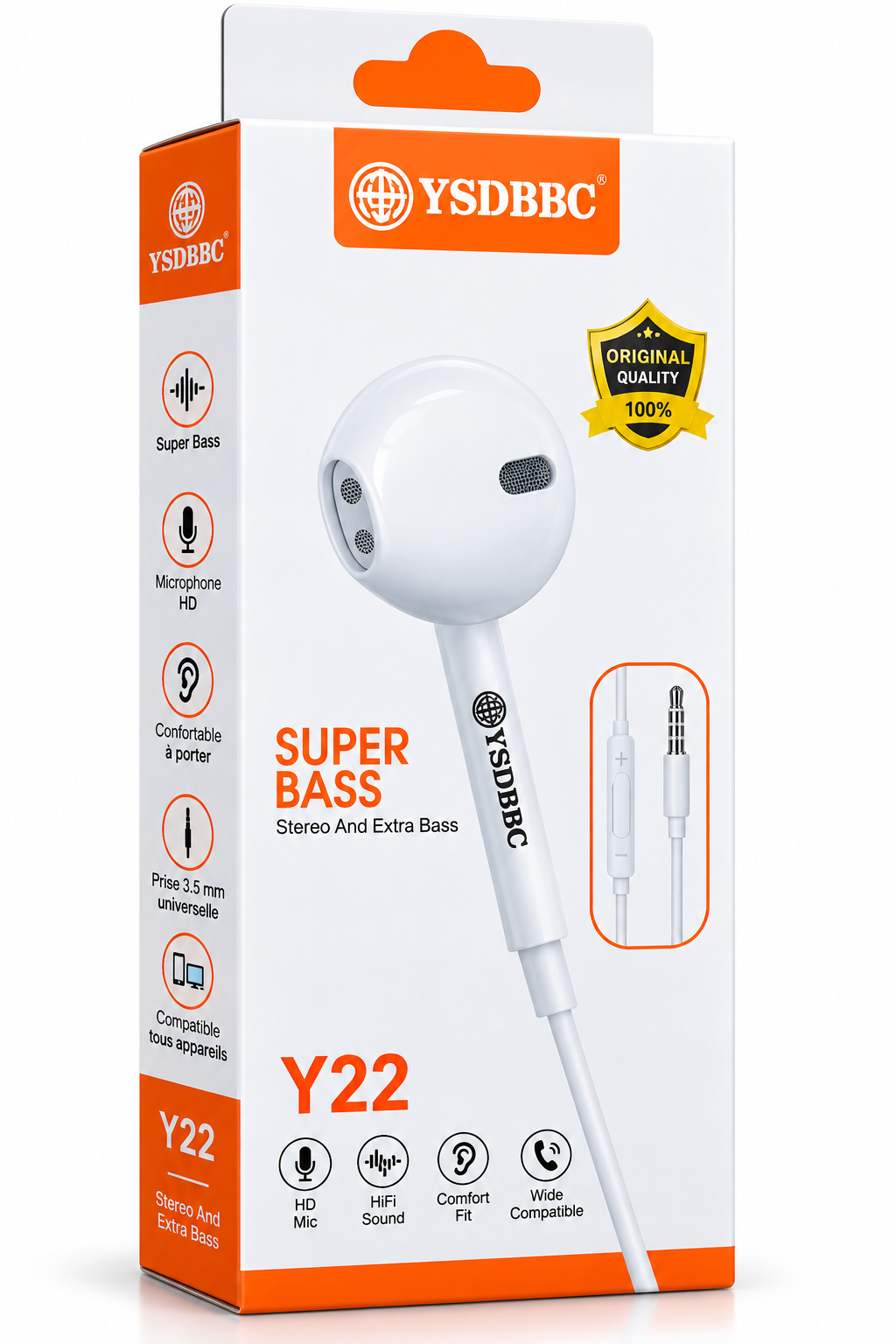 Écouteurs YSDBBC Y22 Super Bass