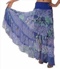 Skirts & Scarves Women's Chiffon Printed Long / Full Length / Maxi / Skirt / Dress