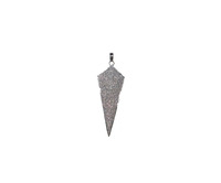 Handmade Pave Set Designer 925 Sterling Silver Fashion Unique Necklace Arrow Head Pendant Jewelry