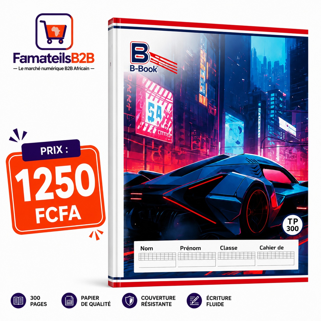 Cahier B-Book – 300 pages