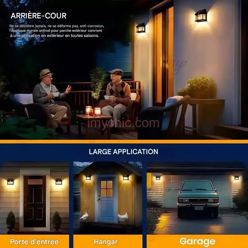1800mAh Solar Induction Wall Lamp with Motion Detection BK-888-2