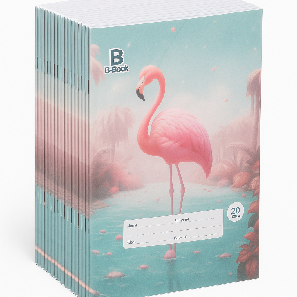 PAQUET  Cahier Scolaire B-Book – 20 LEAVES