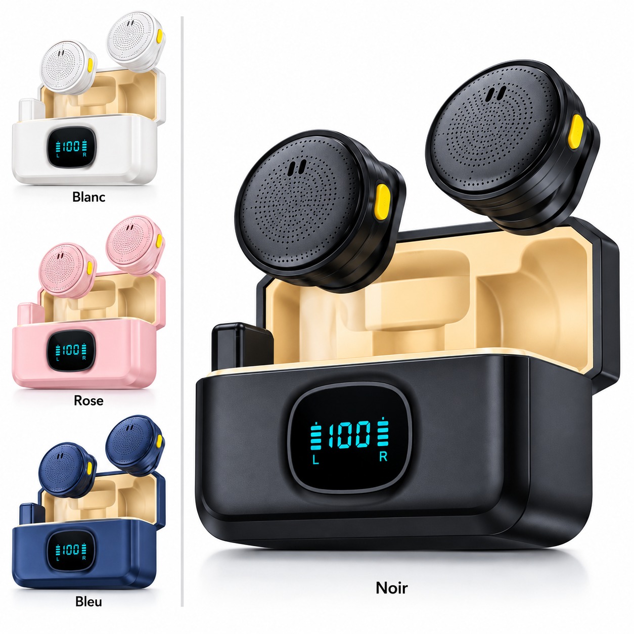 Microphone sans fil 2.4G – Idéal pour créateurs de contenu