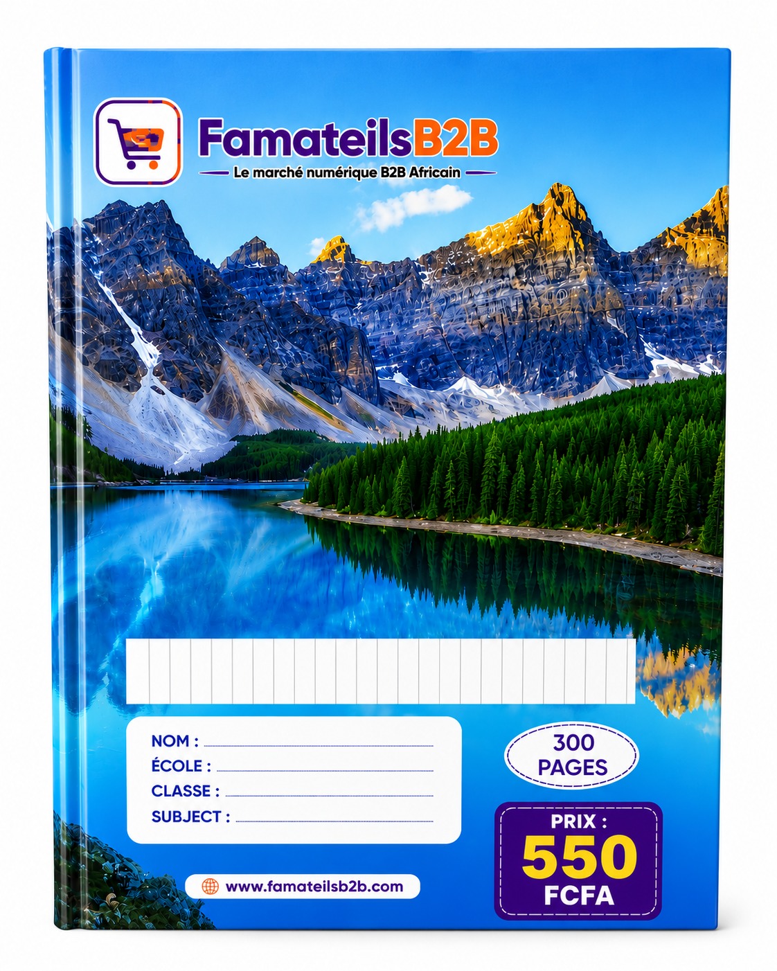 Cahier 300 pages – Qualité supérieure