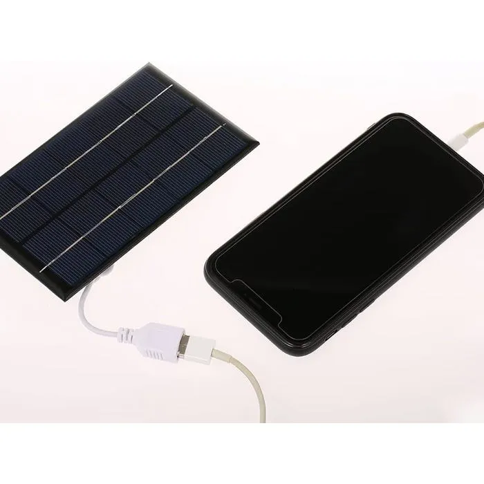 Portable Solar Phone Charger with Solar Panel for Camping, Hiking and Travel