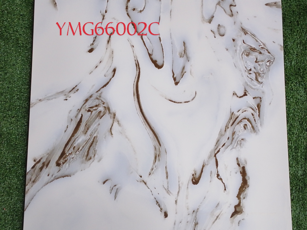 YMG66002C | Luxury Marble-Effect Porcelain Tile | 60x60 cm