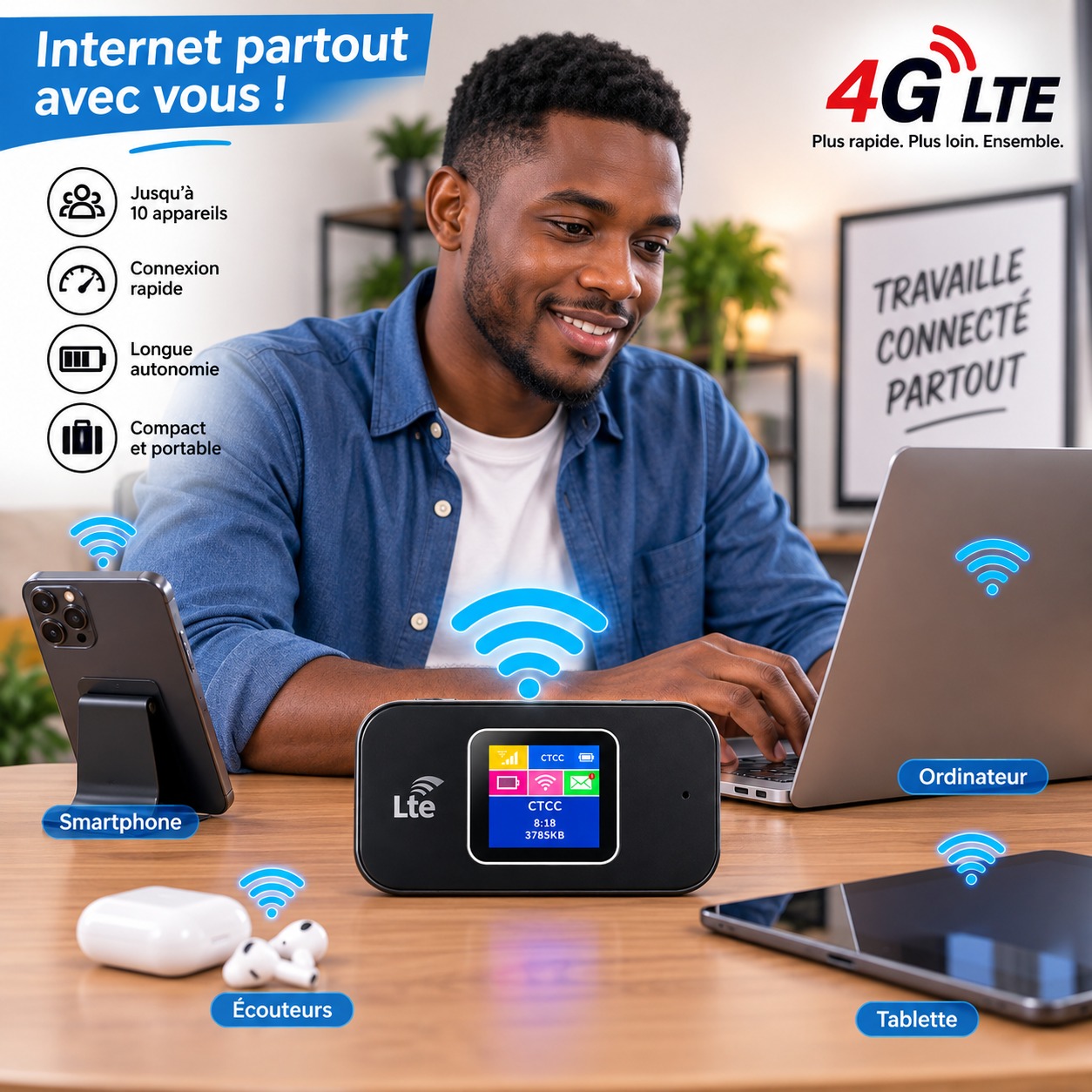 Routeur Wi-Fi 4G LTE portable