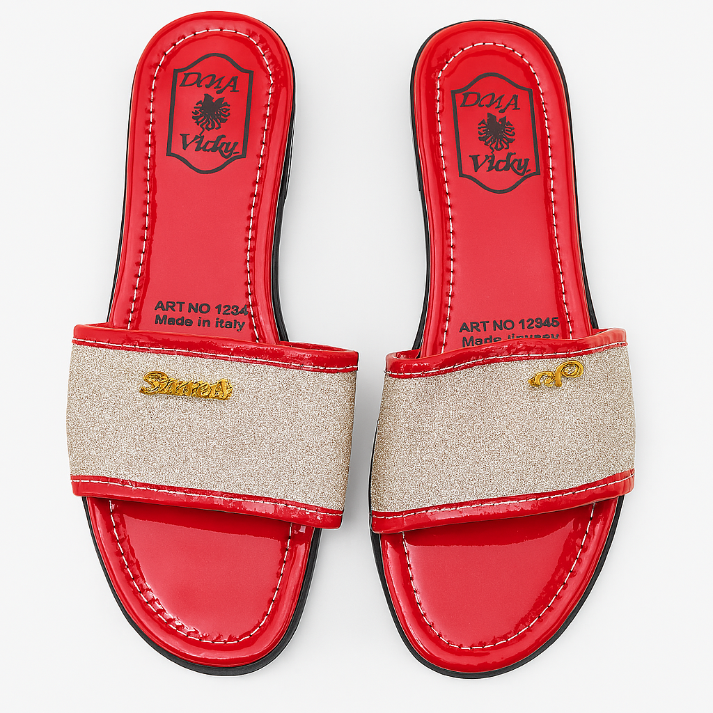 DYA Vicky Babouches – Bold Elegance & Glamorous Sparkle