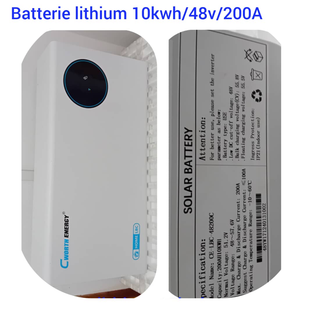 BATTERIE LITHIUM 10KWH/48V
