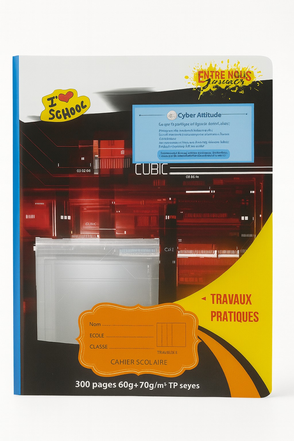Cahier Scolaire Travaux Pratiques – 300 Pages