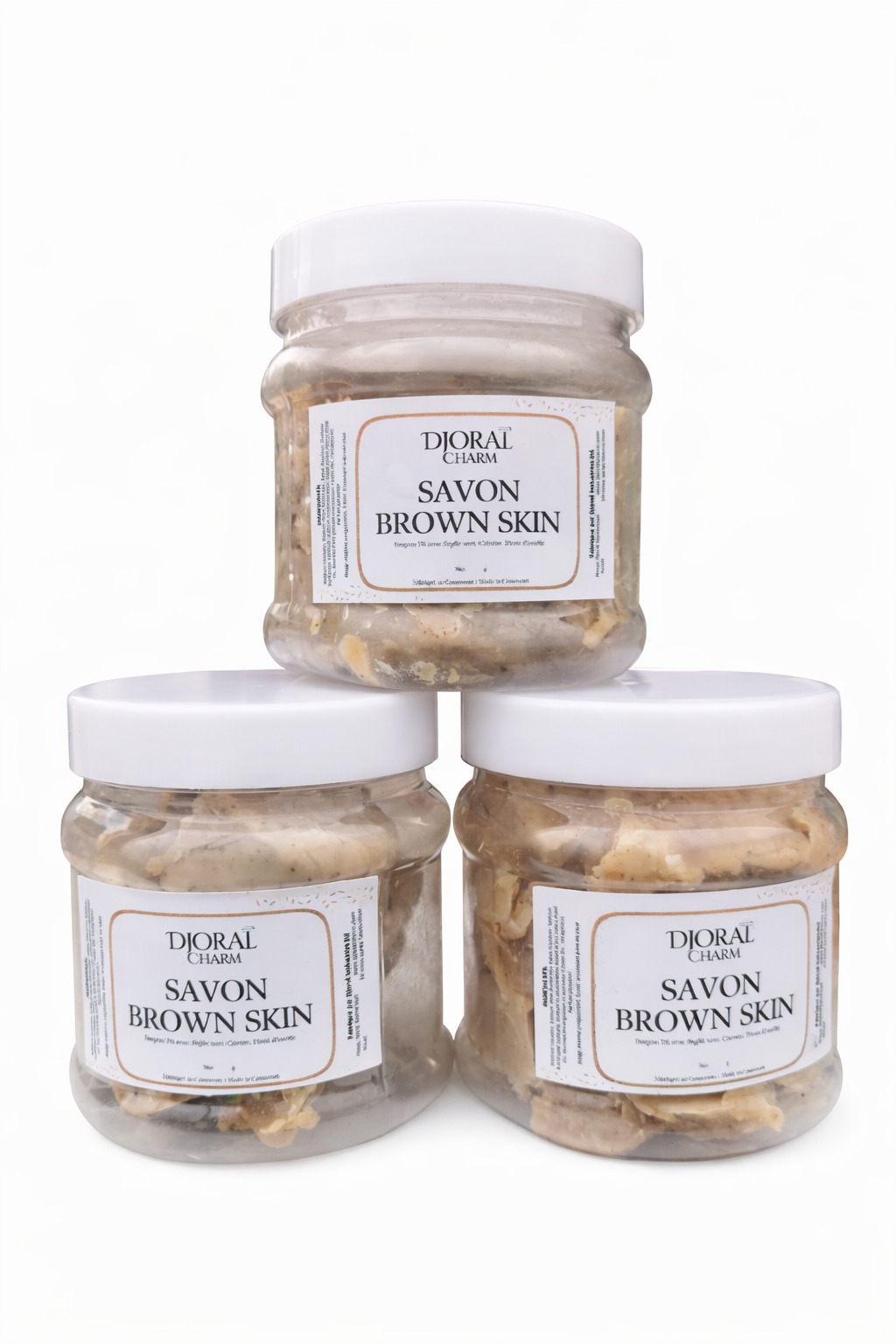 Savon gommant, éclaircissant 