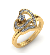 Certified 0.50 Tcw SI2 Clarity Round Cut 100% Real Natural Diamonds Ring 14Kt Yellow Gold at Best Offer Price
