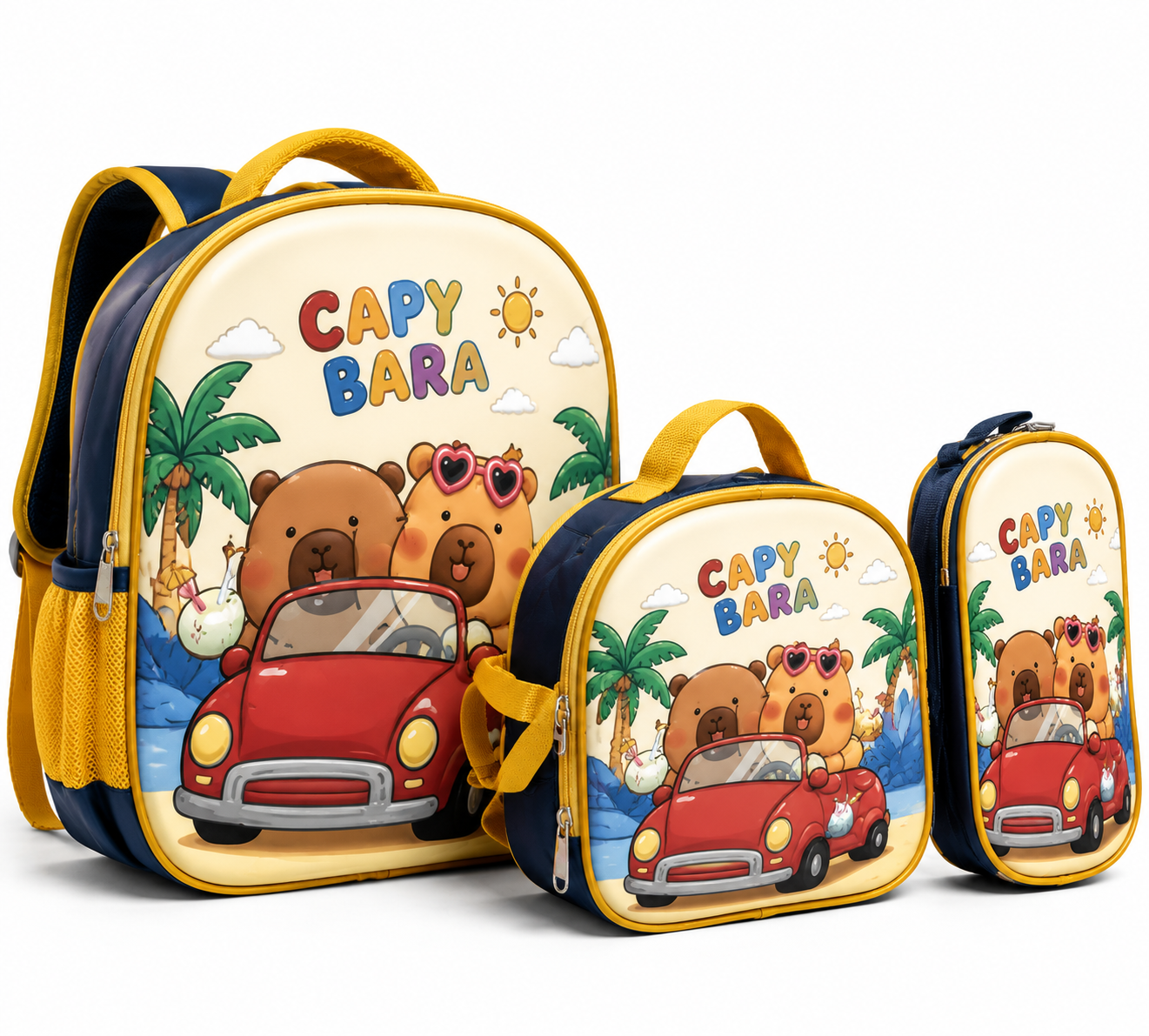 PACK SAC À DOS + PORTE-GAMELLE + SACOCHE – CAPY BARA