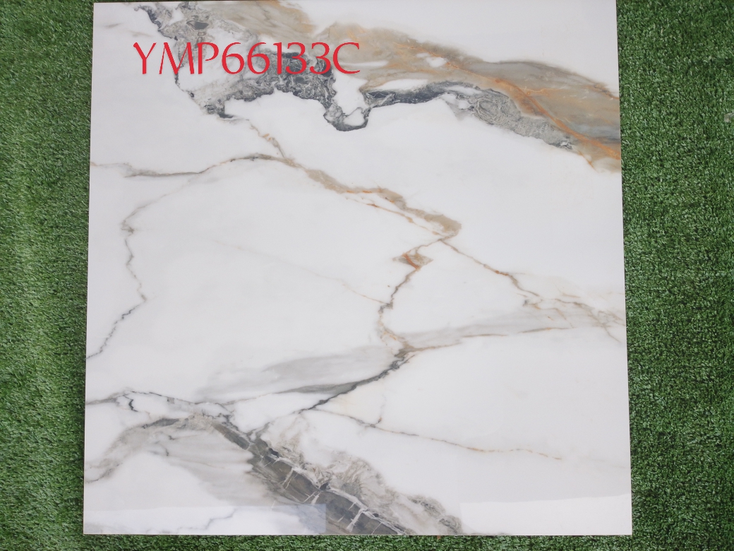 YMP66133C | Luxury Marble-Effect Porcelain Tile | 60x60 cm