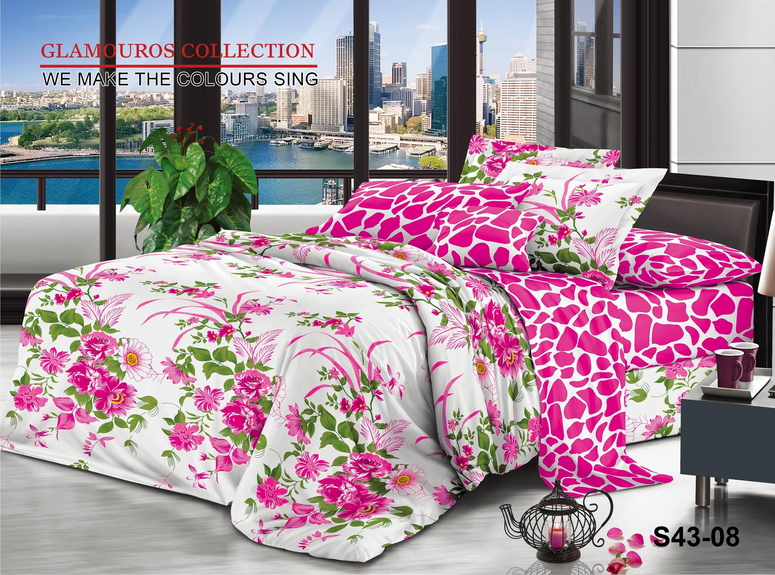 3-Piece Flat Sheets, 240 x 260 cm, 100% Cotton