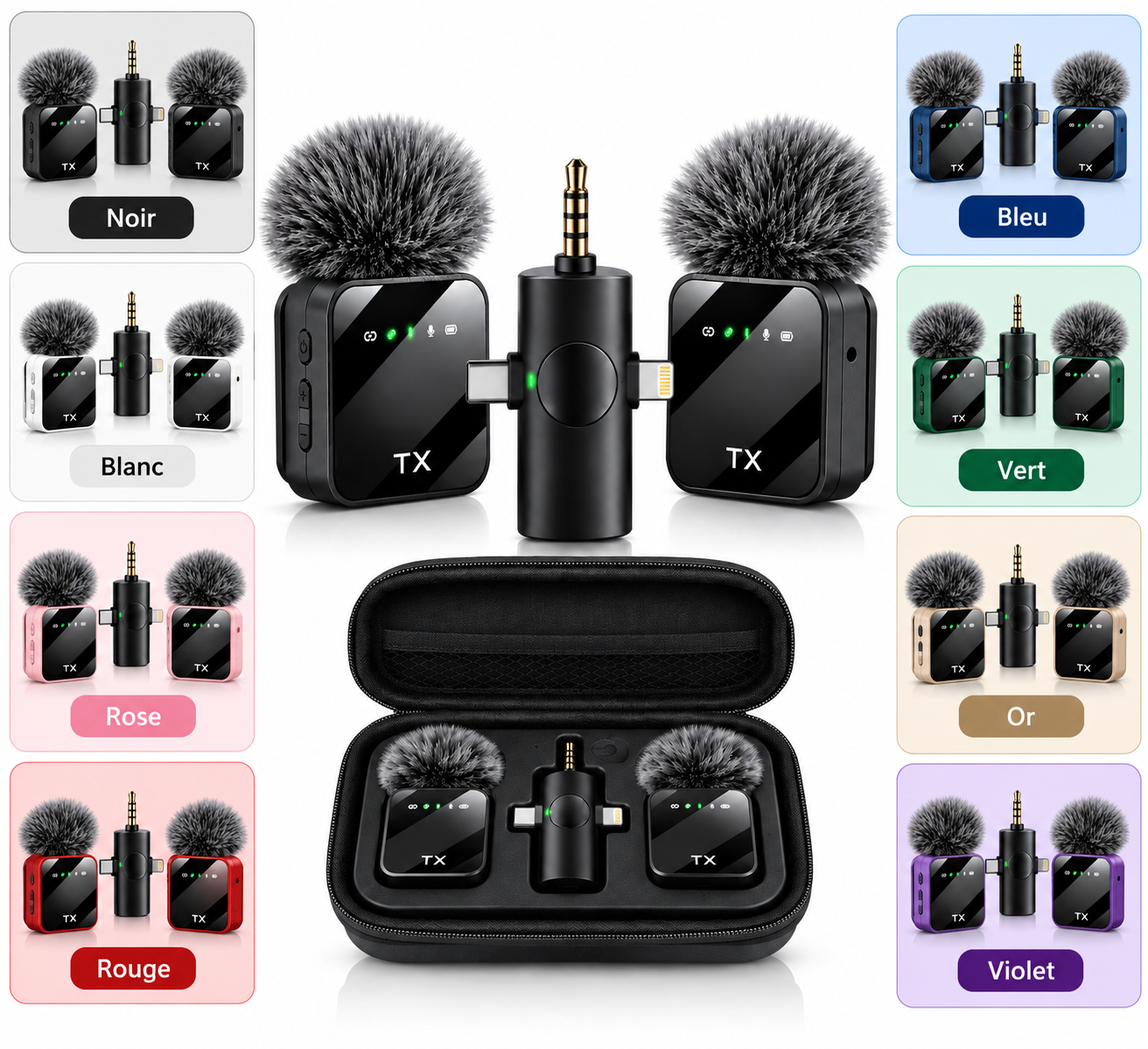 Kit de micros-cravates sans fil