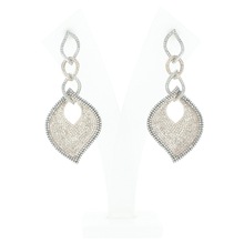 Wholesale Pave Diamond 14K Gold Dangle Earrings New Arrivals Handmade Jewelry