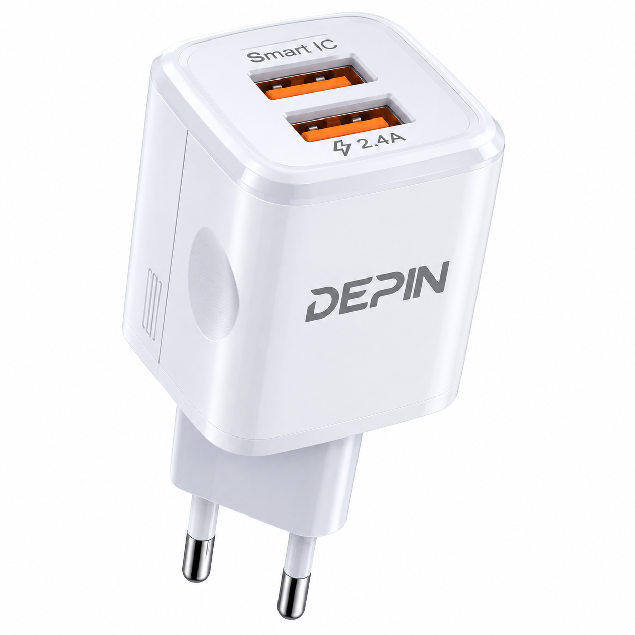 Boitier Chargeur mural DEPIN double USB 2.4A