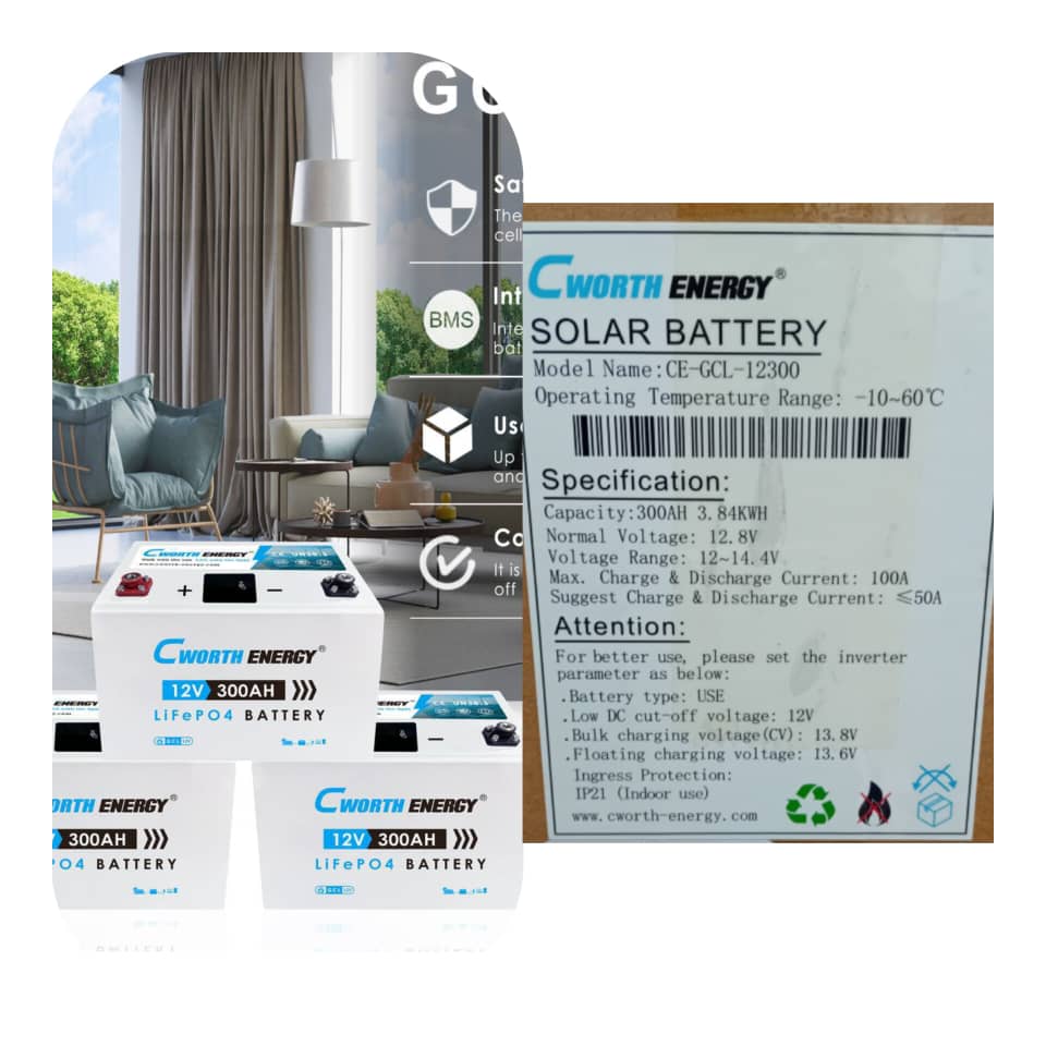 BATTERIE LITHIUM 12V/300AH