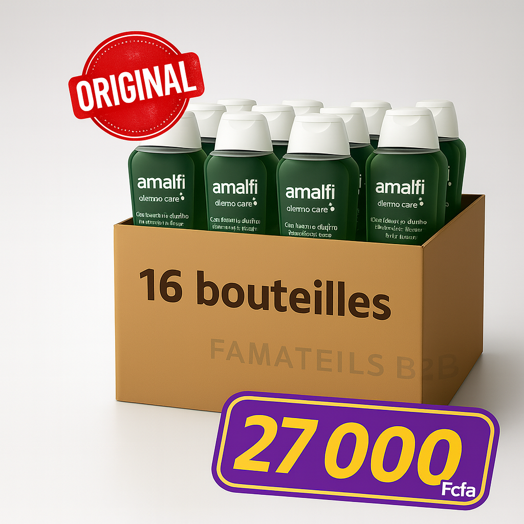 Amalfi Dermo Care Aloe Vera – Carton de 16 Bouteilles (780 ml) – Vente en Gros