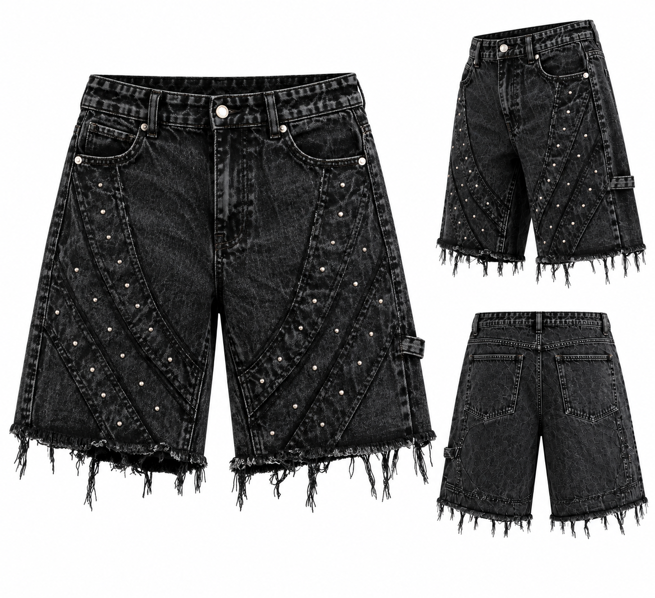 Short en jean noir – Esprit tendance et audacieux