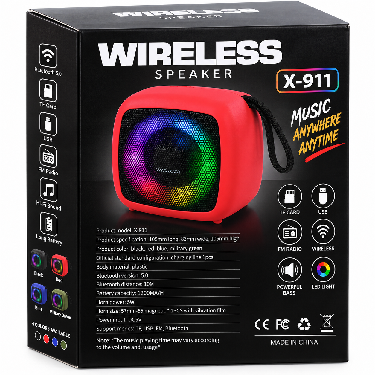 Enceinte Bluetooth X-911