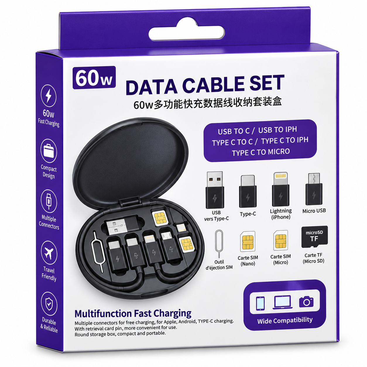 Set de câbles multifonctions RC1300 (60W)
