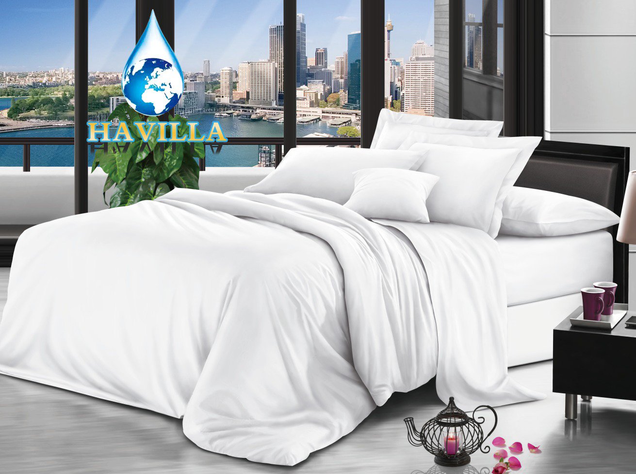 draps avec couette