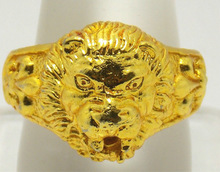 fashionable Brass Ring,Animal Ring, Lion Brass Ring