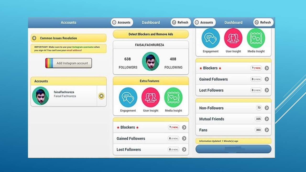 Analytics of Instagram Software Mobile app