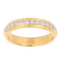 0.25 Ctw Natural Diamond 10KT Yellow Gold Band By KP Sanghvi