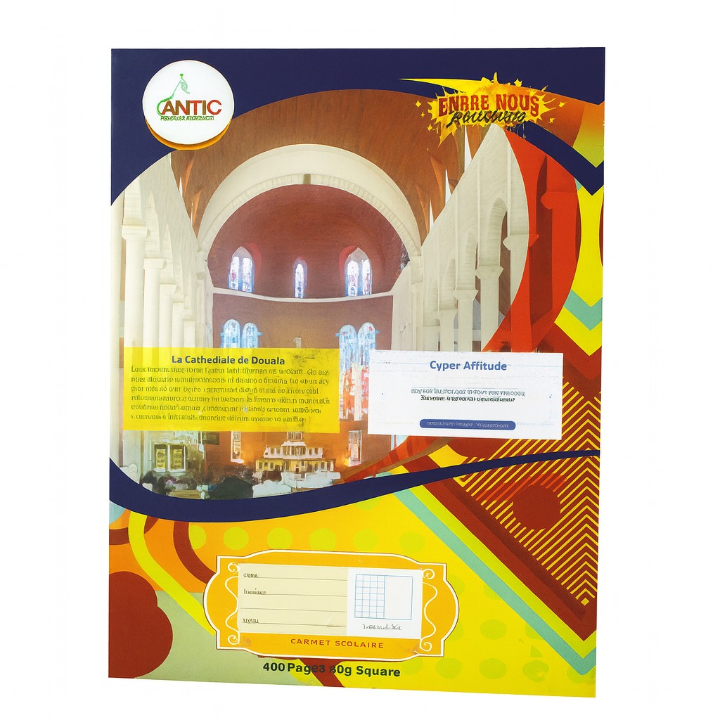  Cahier Scolaire ANTIC – 400 Pages (80g) COUVERTURE DUR