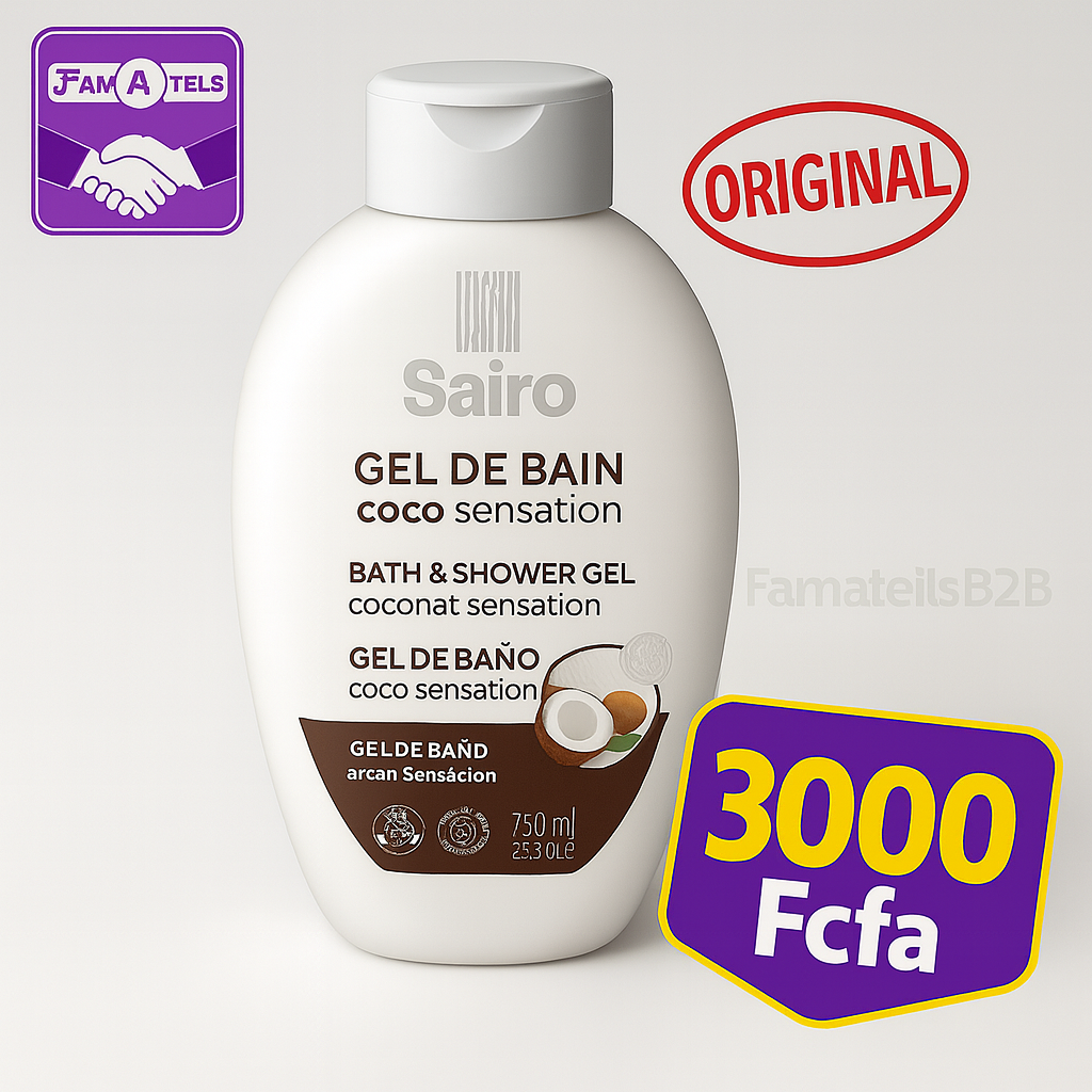 SAIRO – Gel de Bain Coco Sensation (750 ml)