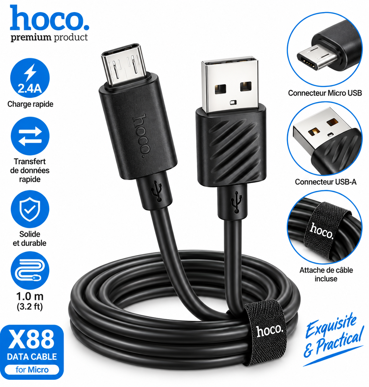 Câble Hoco X88 Micro-USB