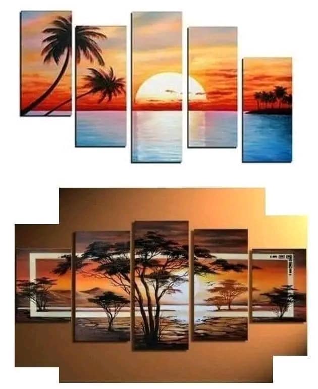  Tableaux décoratifs muraux modernes 5 pièces 