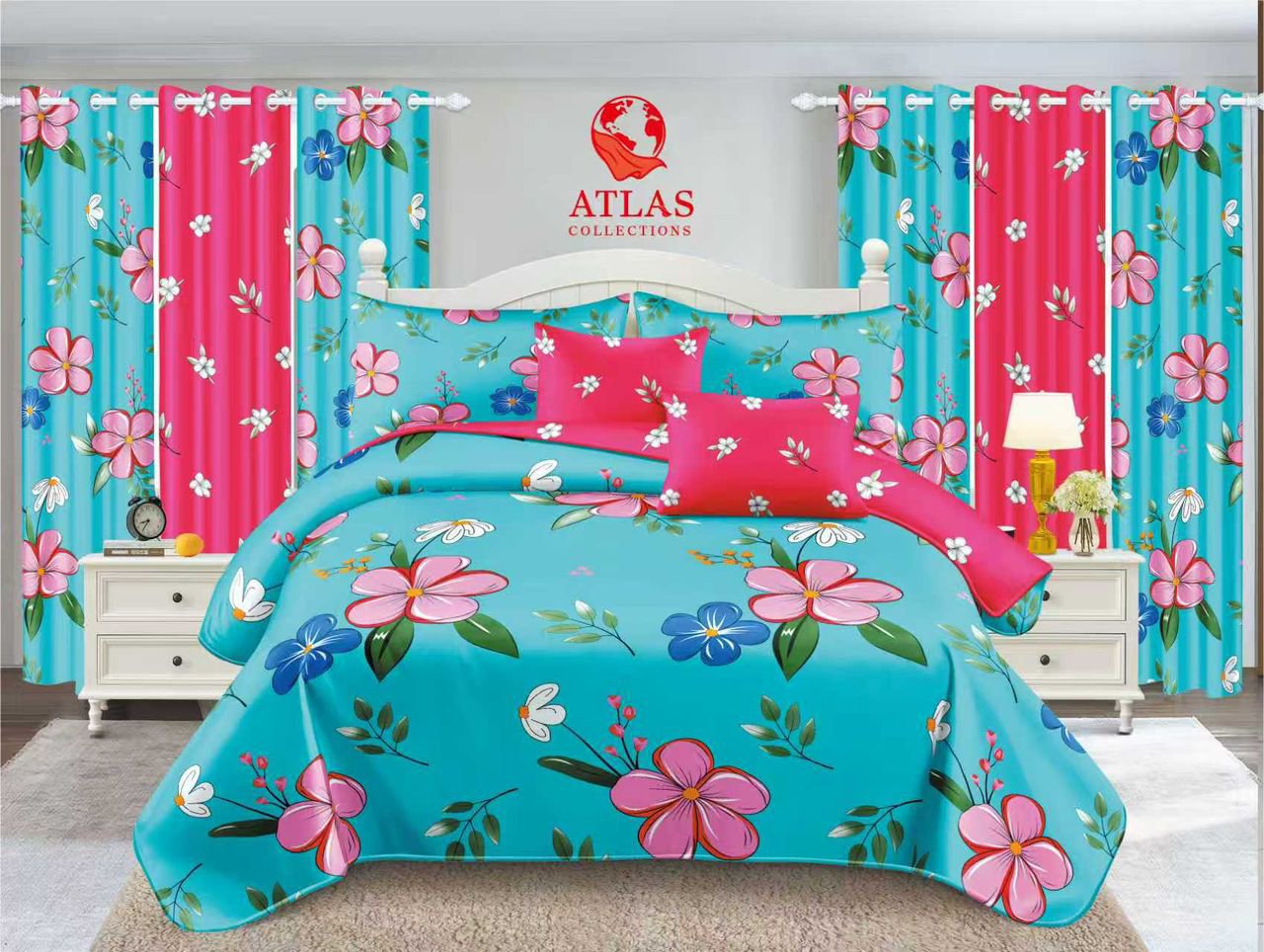 ensemble draps et rideaux