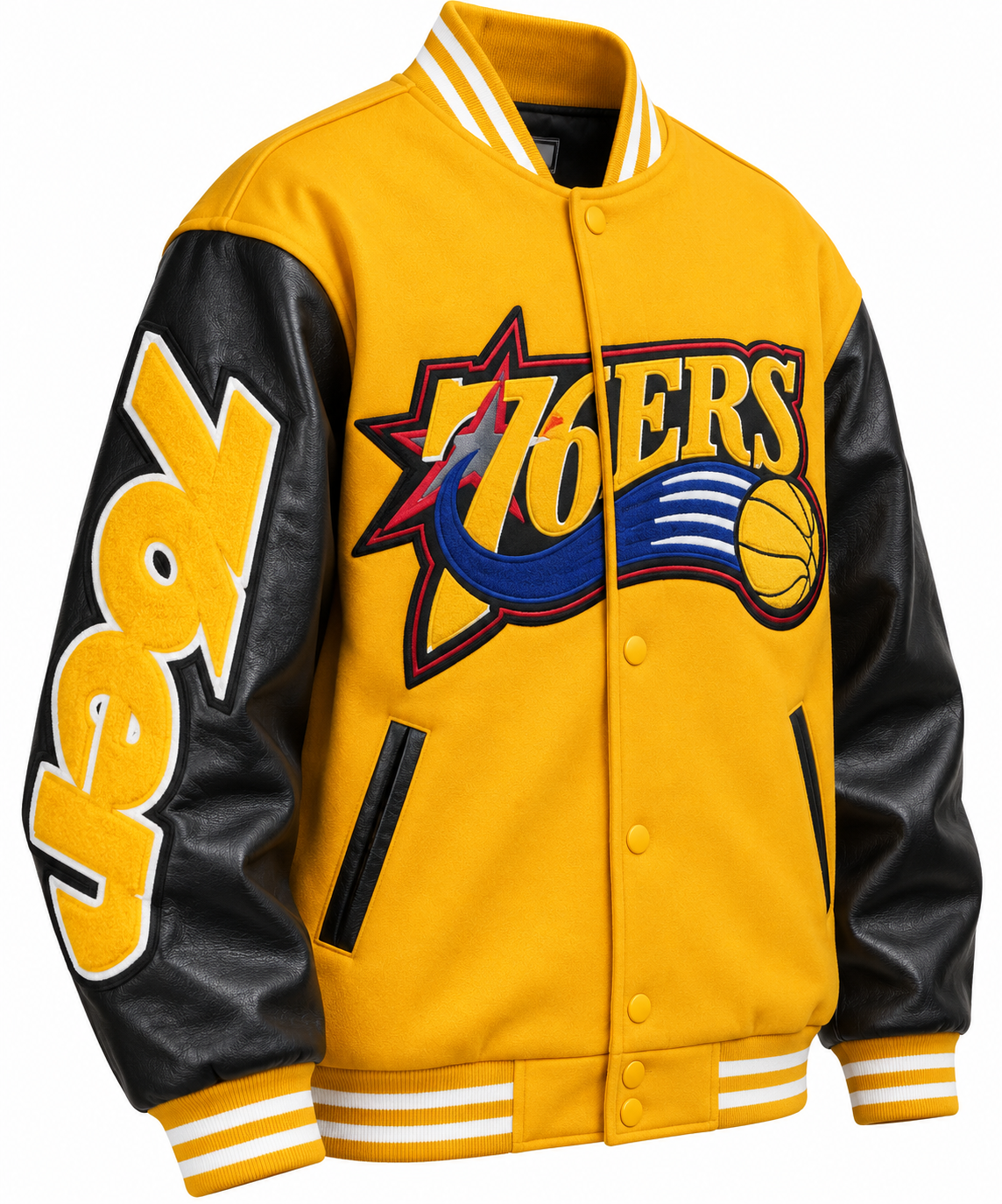 Veste varsity 76ers – Style sportif et audace urbaine