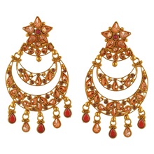 Zephyrr Traditional Party Wear Earrings Kundan Work