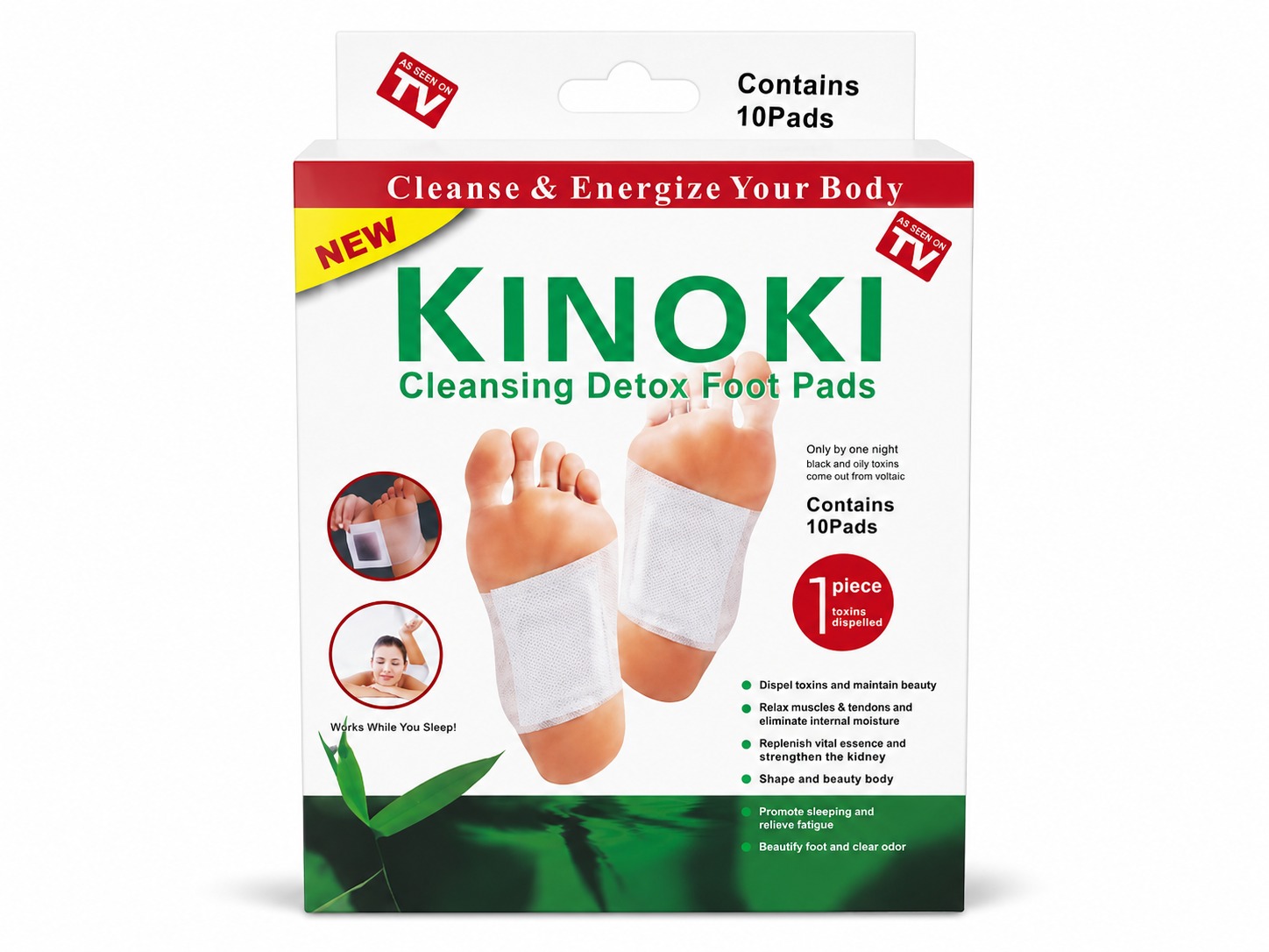 KINOKI – PATCHS DÉTOXIFIANTS POUR LES PIEDS