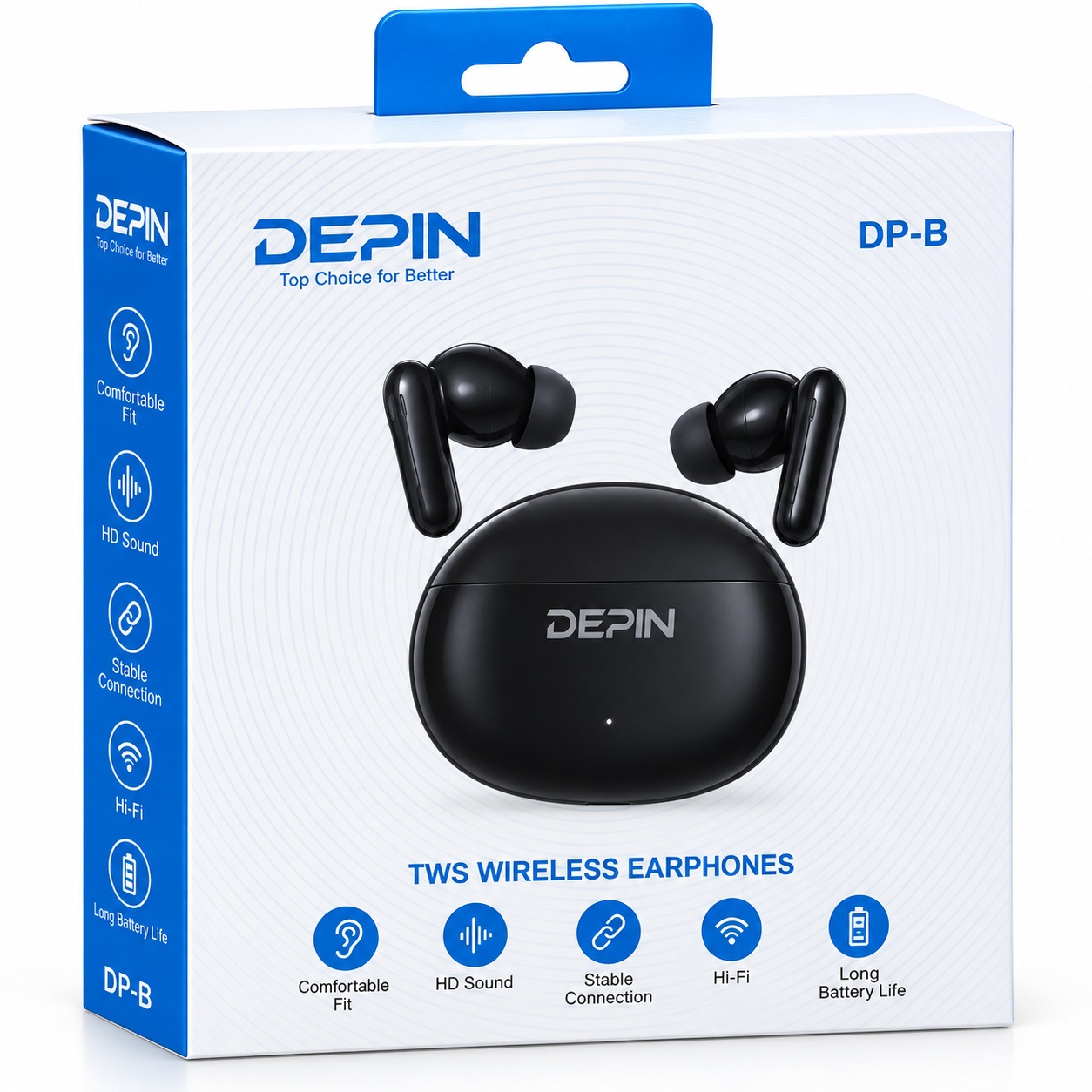 Écouteurs sans fil DEPIN DP-B – Bluetooth 5.4