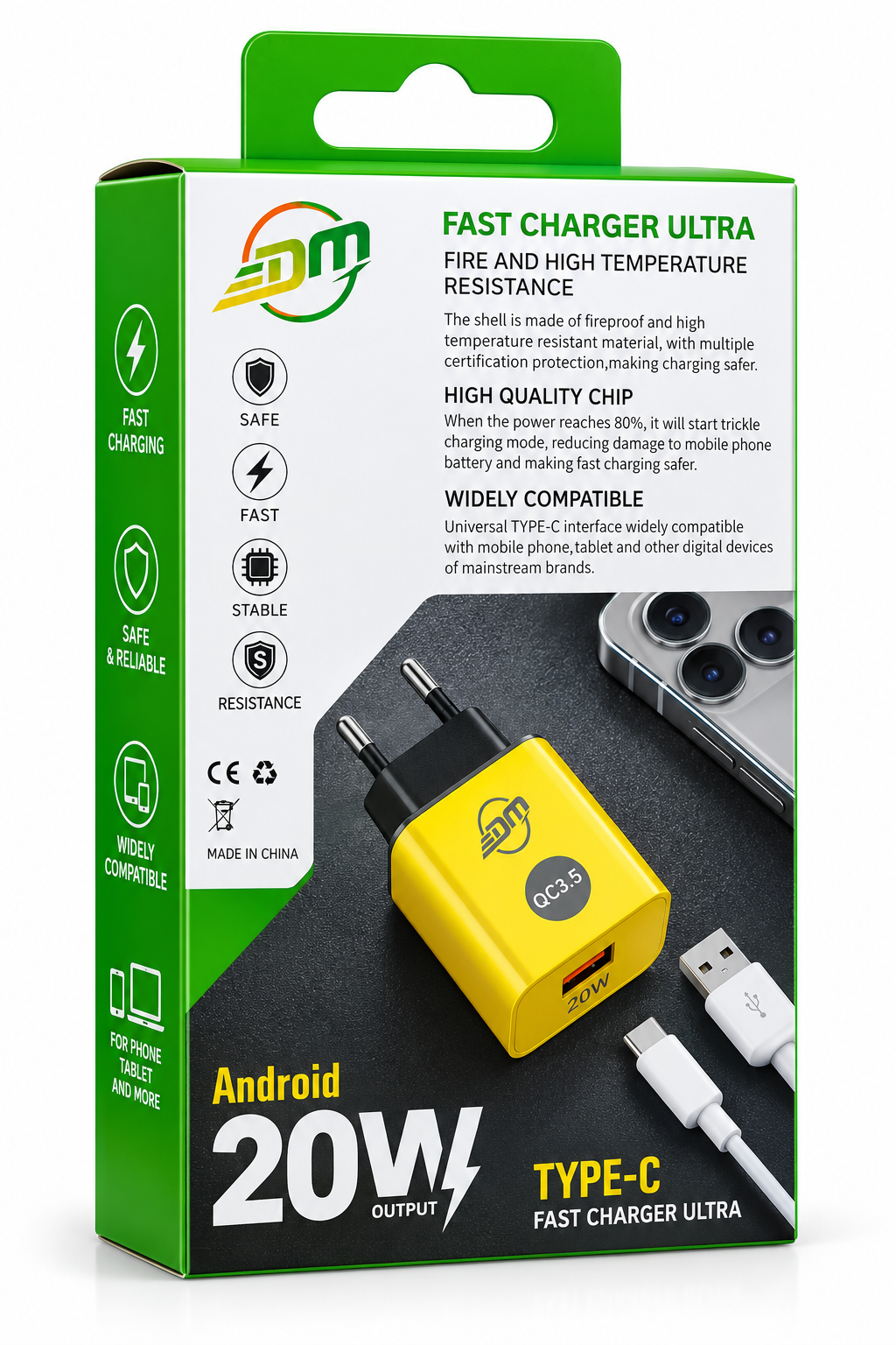 Chargeur FAST CHARGER ULTRA – 20W Type-C