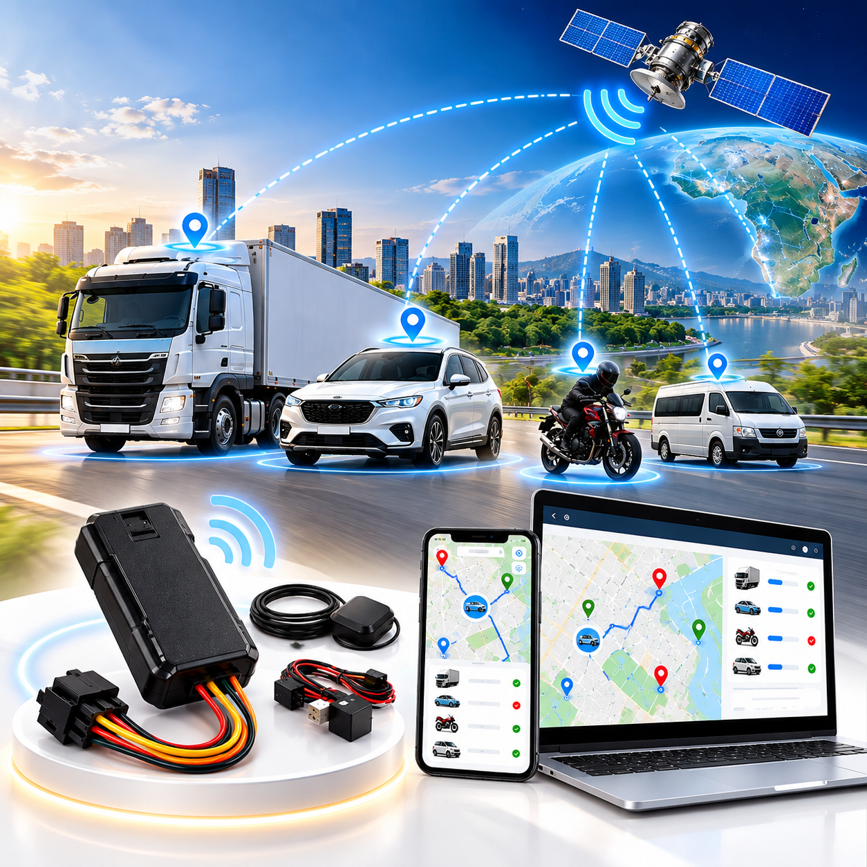 GPS Tracker GT06 – Kit complet