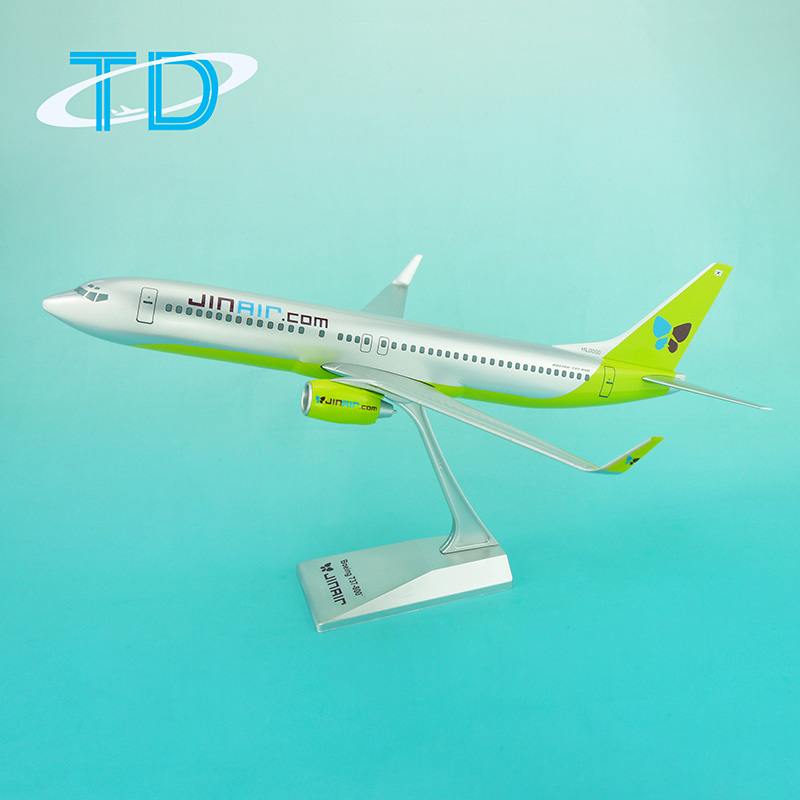 Plastic model aircraft business gift set Boeing 737-800 Jin Air 