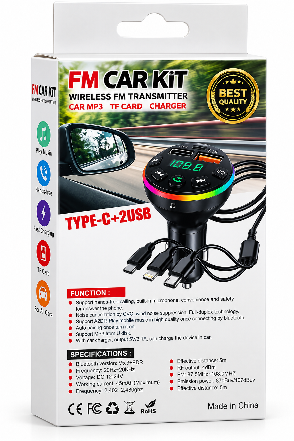 FM Car Kit – Transmetteur FM sans fil