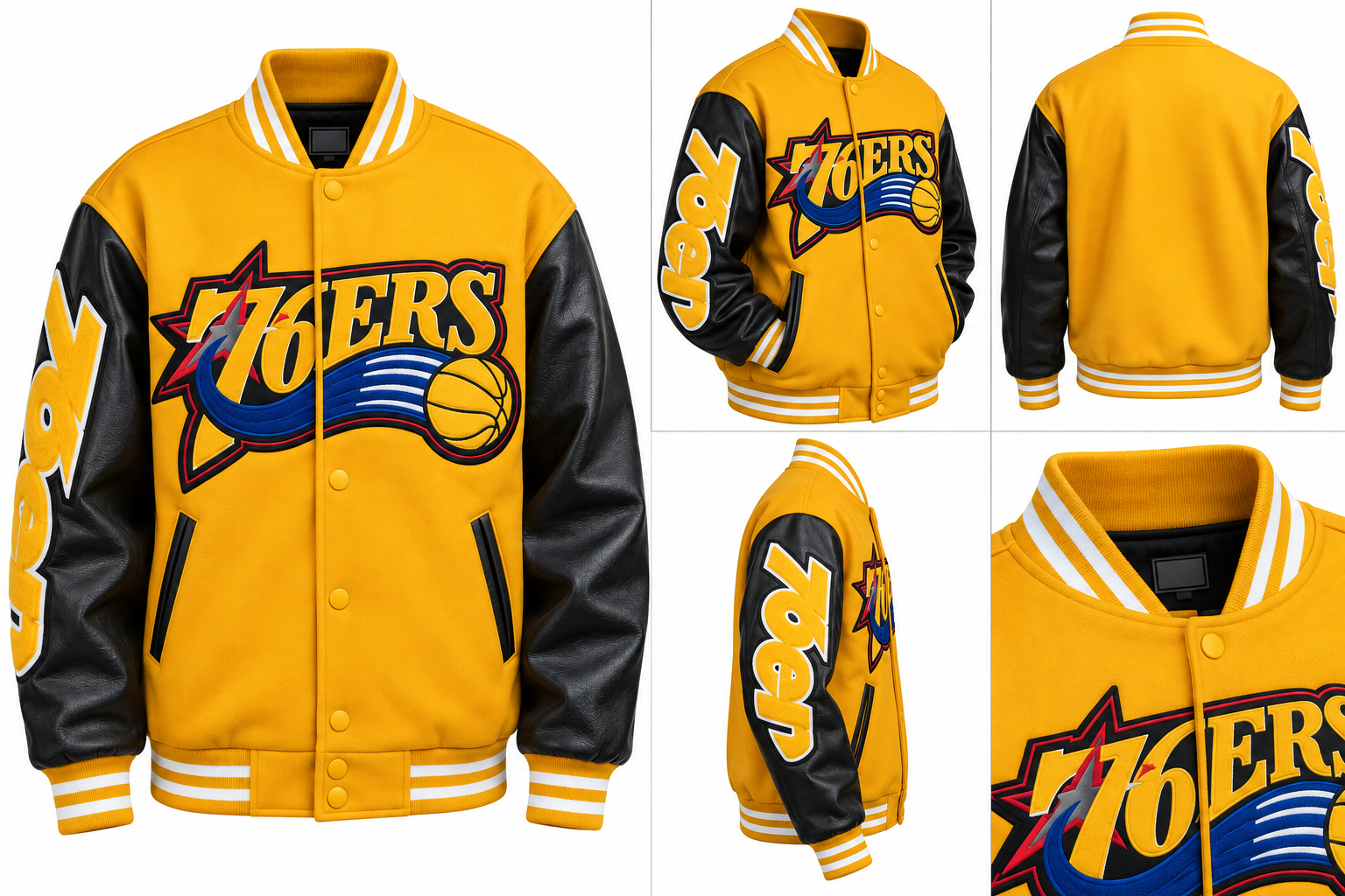 Veste varsity 76ers – Style sportif et audace urbaine