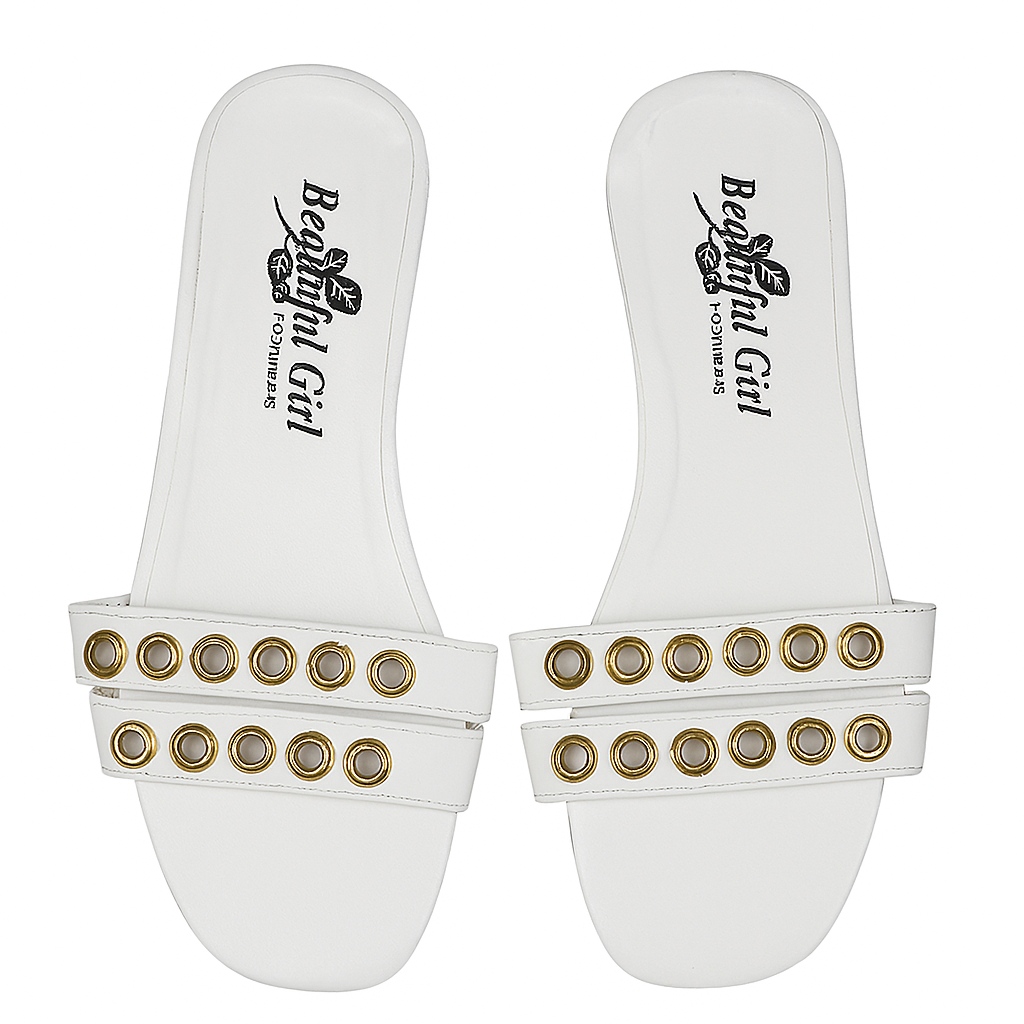 White Women's Babouche "Beautiful Girl"