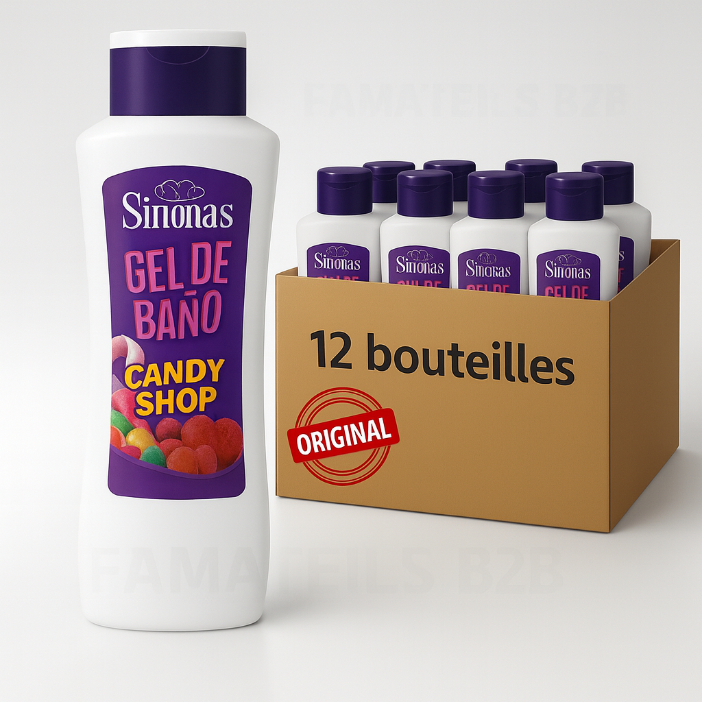  Gel de Bain Sinonas Candy Shop  Carton de 12 –  (750 ml)